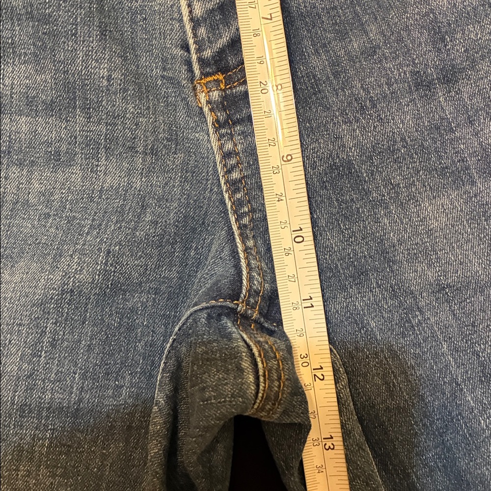 LOFT Frayed Hem Blue Skinny Jeans - Picture 9 of 10